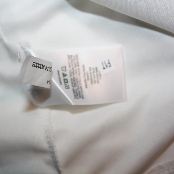 Express White Sheath Dress Ruffled Sleeveless V Neck NWT 🌵Small - Picture 9 of 9